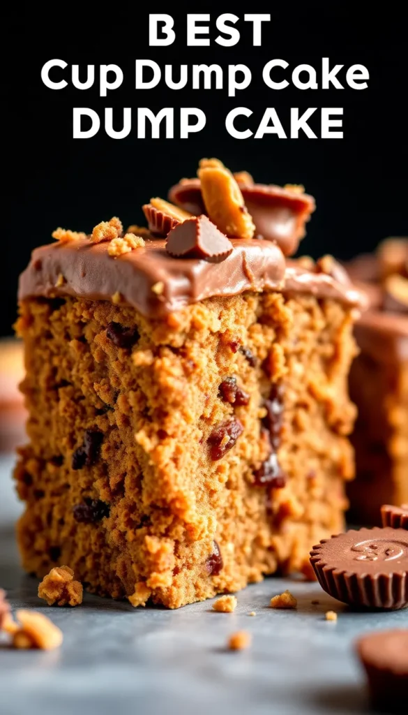 Peanut Butter Cup Dump Cake