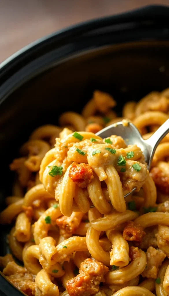 crock pot creamy cajon pasta